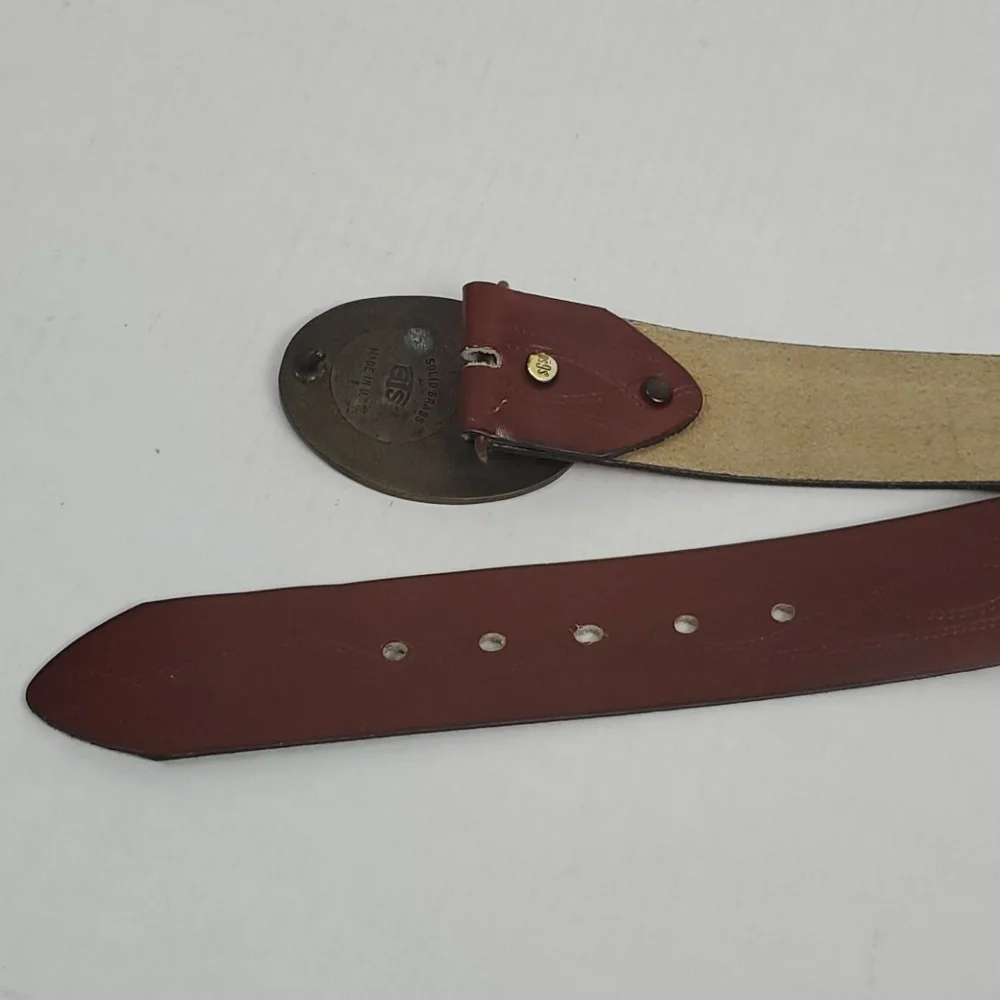 Vintage Nautical boat BTS solid Brass USA belt Y2K